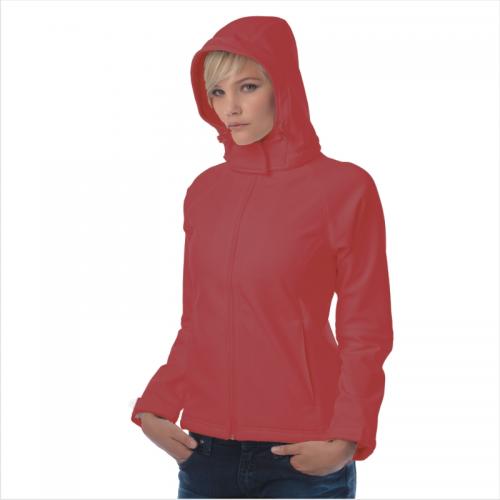 Куртка женская с капюшоном Hooded Softshell/women