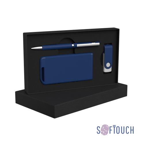 Набор ручка + флеш-карта 8Гб + зарядное устройство 4000 mAh soft touch