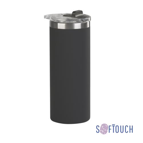 Термостакан "Хилтон", покрытие soft touch, 0,48 л, черный