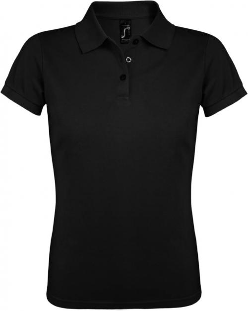 Рубашка поло женская Prime Women 200 черная, размер XL
