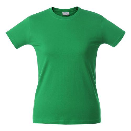 Футболка женская Heavy Lady зеленая, размер XL