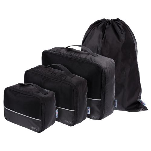 Дорожный набор сумок noJumble 4 в 1, черный