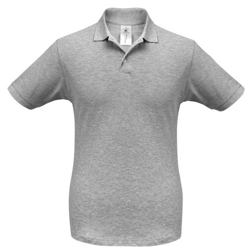 Рубашка поло Safran серый меланж, размер 3XL