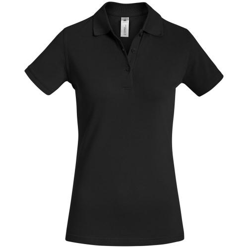 Рубашка поло женская Safran Timeless черная, размер S