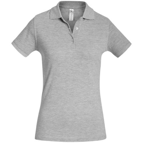 Рубашка поло женская Safran Timeless серый меланж, размер S