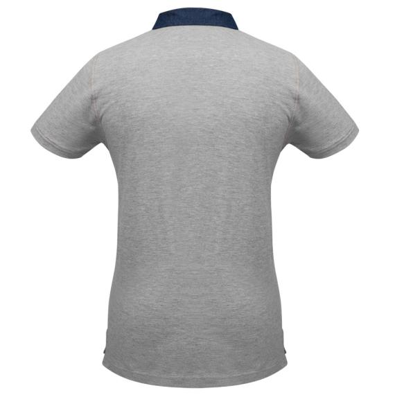 Рубашка поло мужская DNM Forward серый меланж, размер XXL