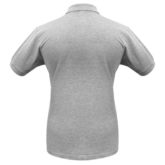 Рубашка поло Heavymill серый меланж, размер M