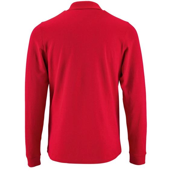Рубашка поло мужская с длинным рукавом Perfect LSL Men красная, размер XXL