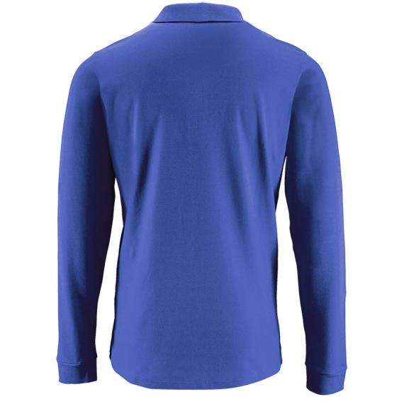 Рубашка поло мужская с длинным рукавом Perfect LSL Men ярко-синяя, размер XXL