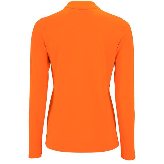 Рубашка поло женская с длинным рукавом Perfect LSL Women оранжевая, размер XXL