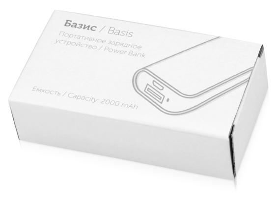 Портативное зарядное устройство «Basis», 2000 mAh