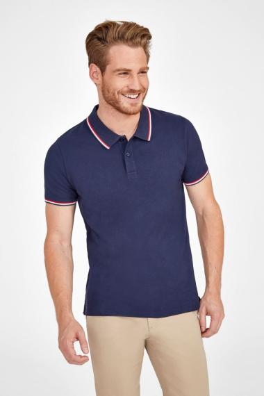 Рубашка поло мужская Prestige Men темно-синяя, размер XXL