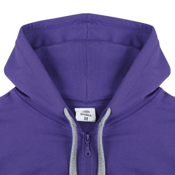 Толстовка с капюшоном на молнии Unit Siverga фиолетовая, размер XL