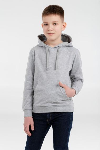 Толстовка с капюшоном детская Kirenga Kids серый меланж, 12 лет