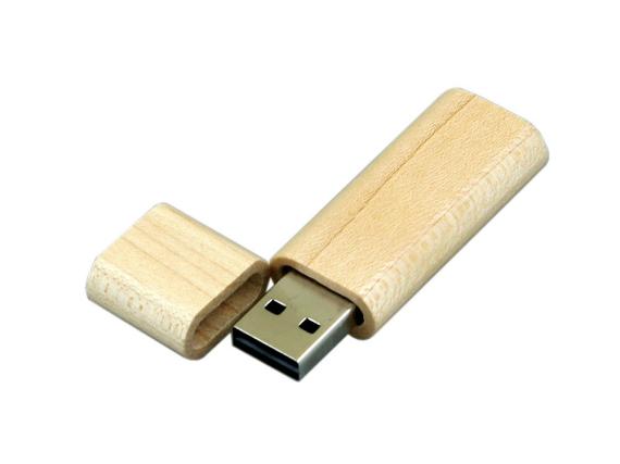 USB 2.0- флешка на 4 Гб эргономичной прямоугольной формы с округленными краями
