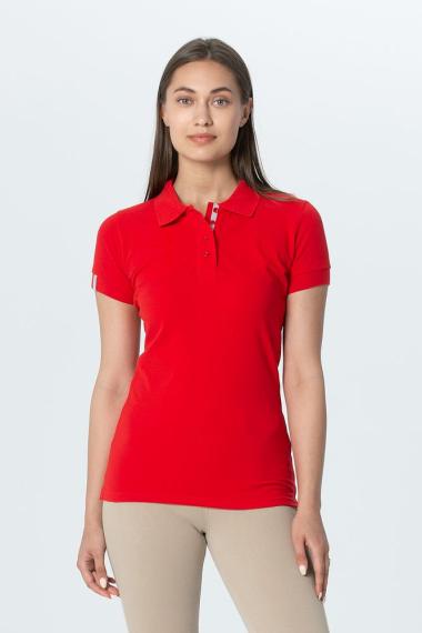 Рубашка поло женская Virma Premium Lady, красная, размер XL