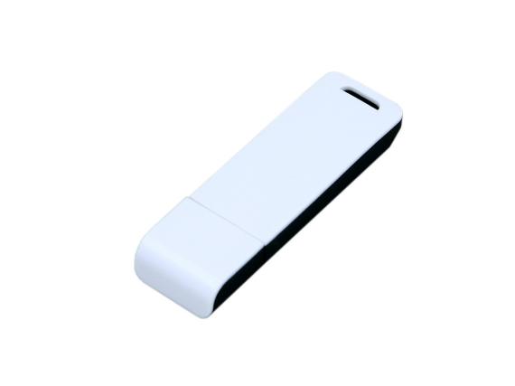 USB 2.0- флешка на 16 Гб с оригинальным двухцветным корпусом