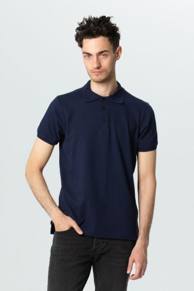 Рубашка поло мужская Virma Stretch, темно-синяя, размер XXL