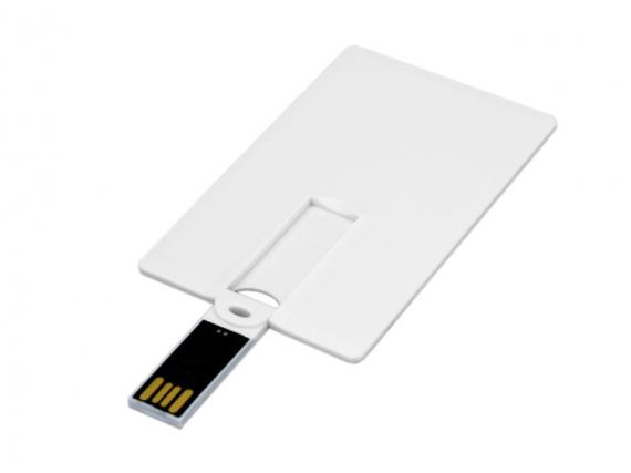 USB 2.0- флешка на 64 Гб в виде пластиковой карты с откидным механизмом