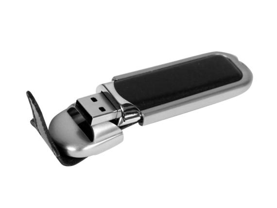 USB 2.0- флешка на 64 Гб с массивным классическим корпусом