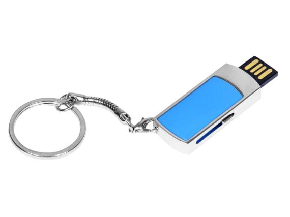 USB 2.0- флешка на 16 Гб с выдвижным механизмом и мини чипом