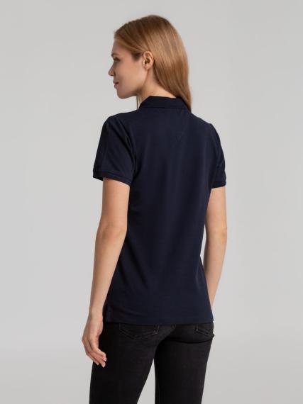 Рубашка поло женская Sunset темно-синяя, размер XXL