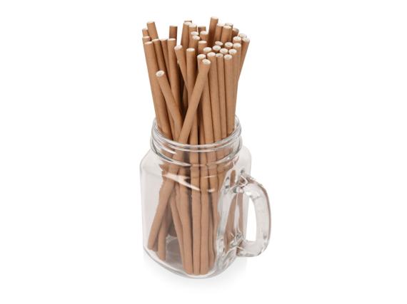 Набор крафтовых трубочек «Kraft straw»
