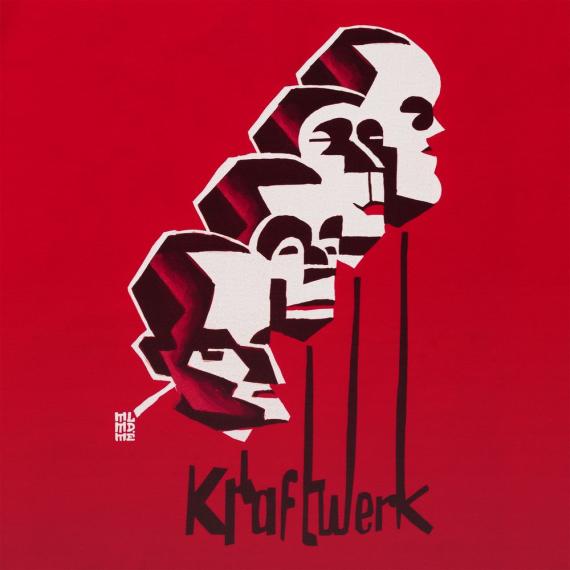 Футболка «Меламед. Kraftwerk», красная, размер L