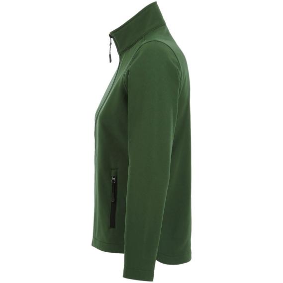Куртка софтшелл женская Race Women, темно-зеленая, размер XL