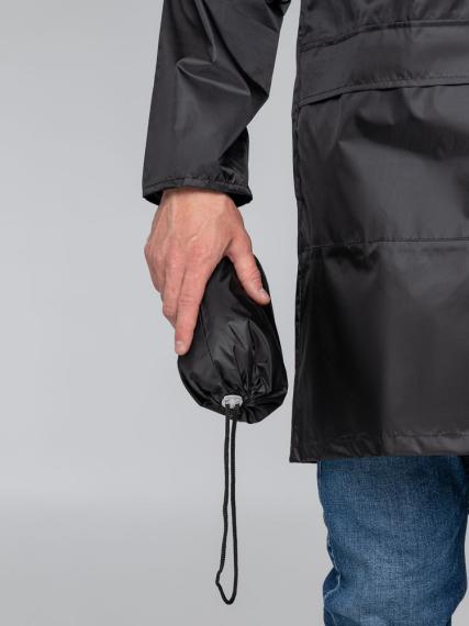 Дождевик с карманами «Плащ, плащ», черный, размер XXL