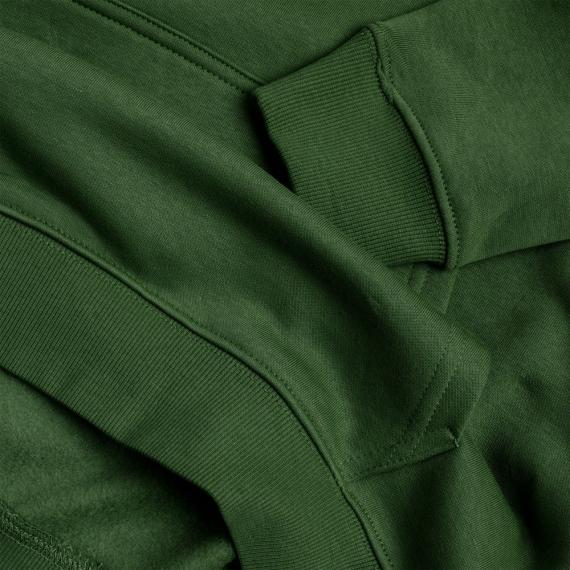 Толстовка унисекс Stellar, темно-зеленая, размер XL