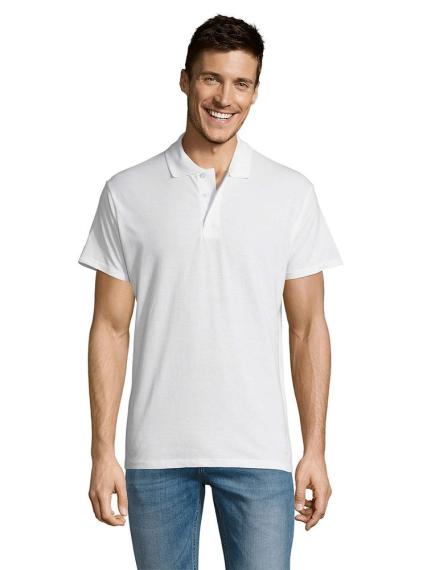 Рубашка поло мужская Summer 170 белая, размер XXL
