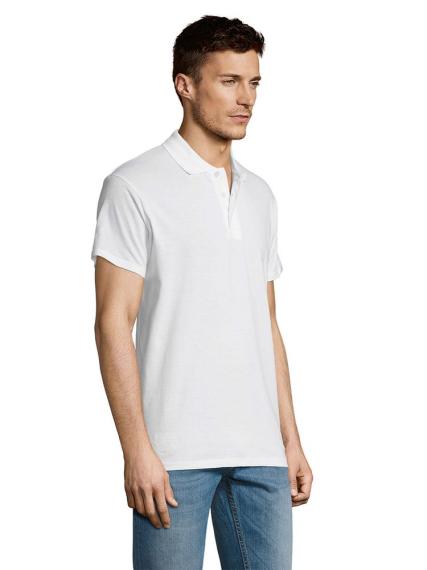 Рубашка поло мужская Summer 170 белая, размер M