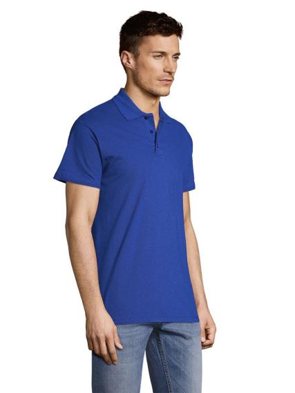 Рубашка поло мужская Summer 170 ярко-синяя (royal), размер M