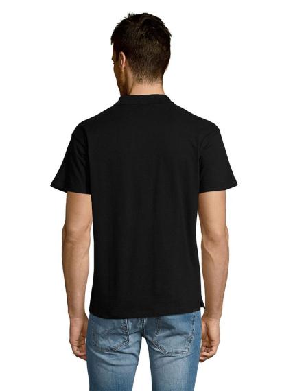 Рубашка поло мужская Summer 170 черная, размер L