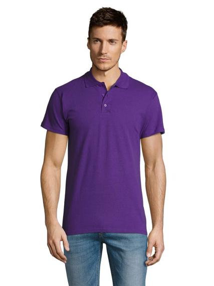 Рубашка поло мужская Summer 170 темно-фиолетовая, размер S