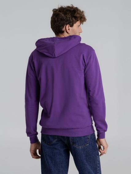 Толстовка с капюшоном на молнии Unit Siverga фиолетовая, размер XXL
