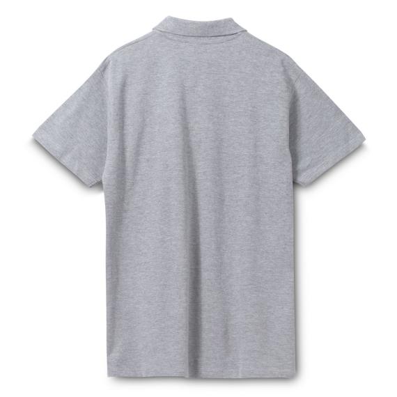 Рубашка поло мужская Spring 210 серый меланж, размер L