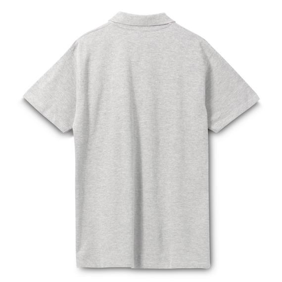 Рубашка поло мужская Spring 210 светло-серый меланж, размер XXL