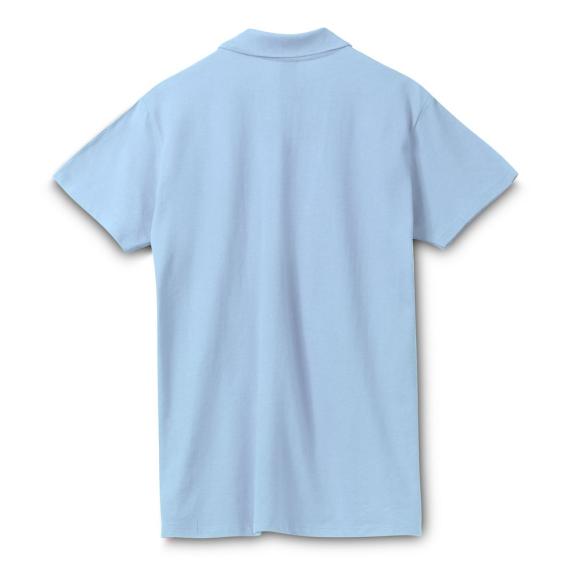 Рубашка поло мужская Spring 210 голубая, размер S