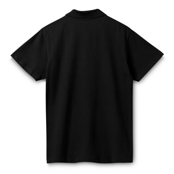 Рубашка поло мужская Spring 210 черная, размер XXL