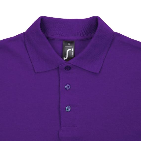 Рубашка поло мужская Spring 210 темно-фиолетовая, размер M
