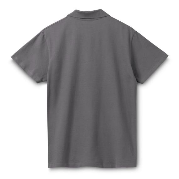 Рубашка поло мужская Spring 210 темно-серая, размер XXL