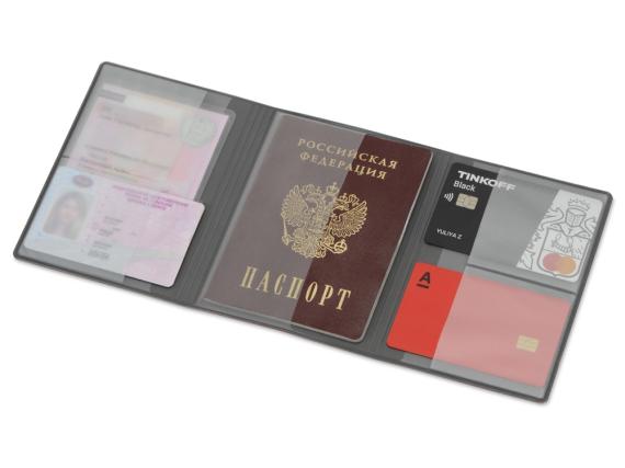 Обложка на магнитах для автодокументов и паспорта «Favor»