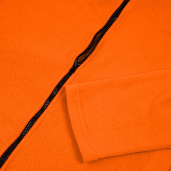Куртка флисовая унисекс Manakin, оранжевая, размер XL/XXL
