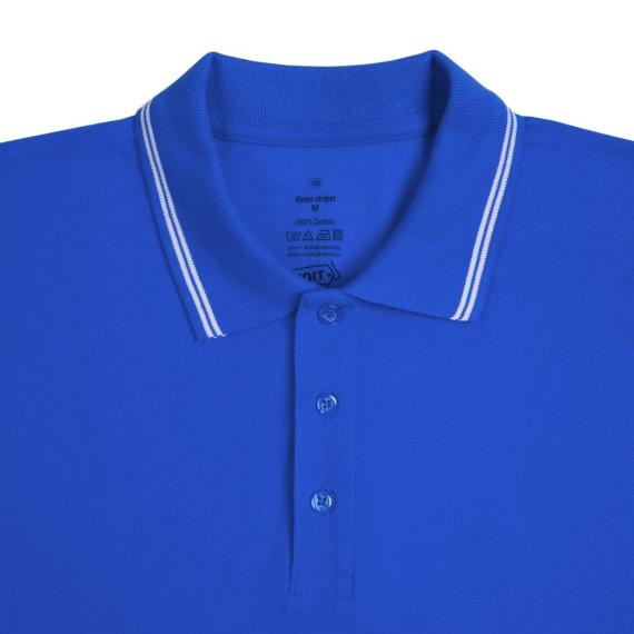Рубашка поло Virma Stripes, ярко-синяя, размер XL