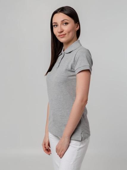 Рубашка поло женская Virma Premium Lady, серый меланж, размер 3XL