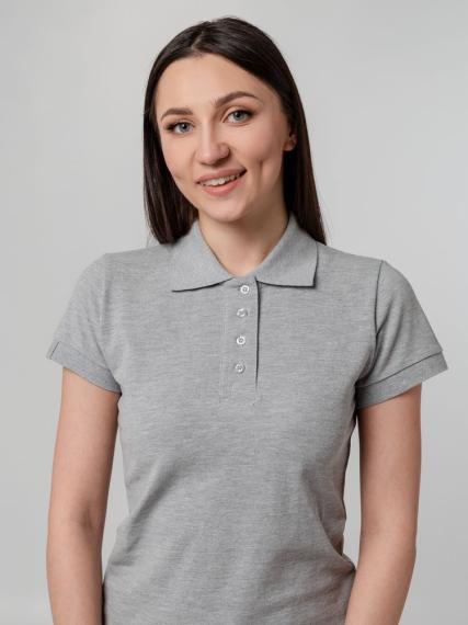 Рубашка поло женская Virma Premium Lady, серый меланж, размер L