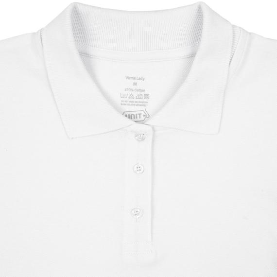 Рубашка поло женская Virma lady, белая, размер XL