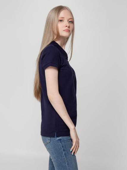 Рубашка поло женская Virma lady, темно-синяя, размер XL